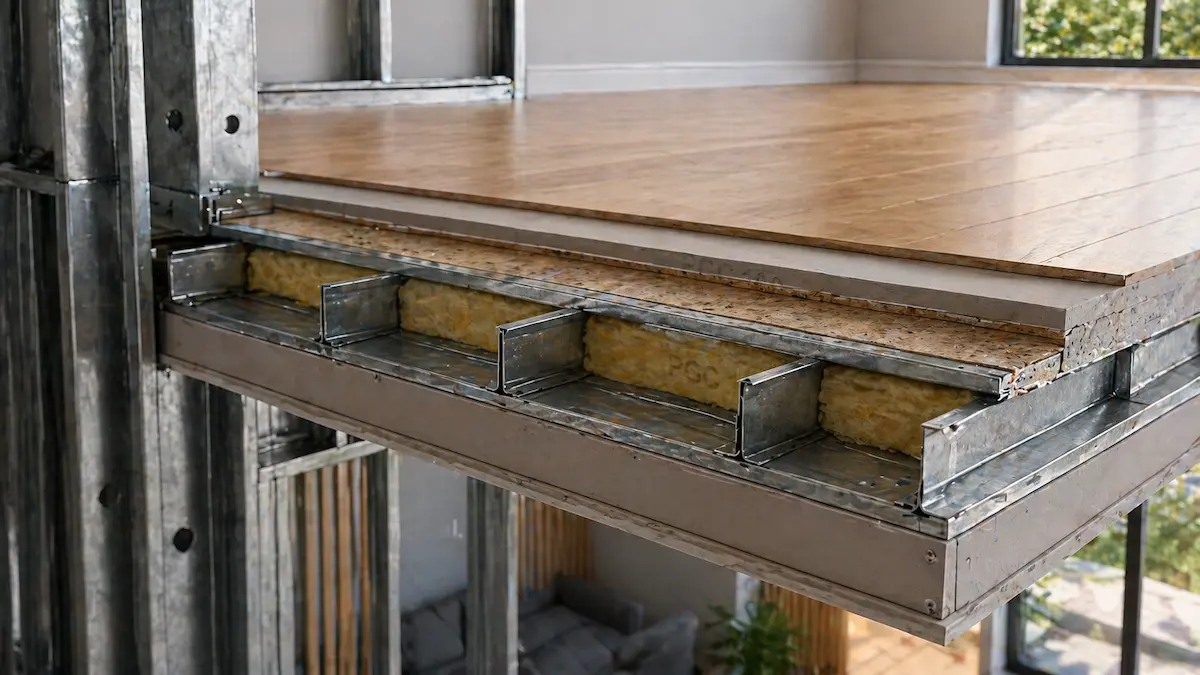 Entrepiso de steel framing — construcción de segundo piso