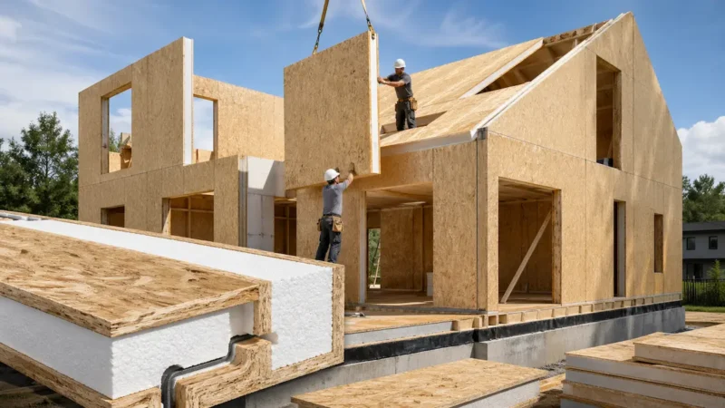 Paneles SIP: qué son y cómo se usan en construcción en seco