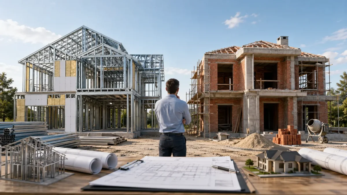 Steel Framing vs Construcción Tradicional