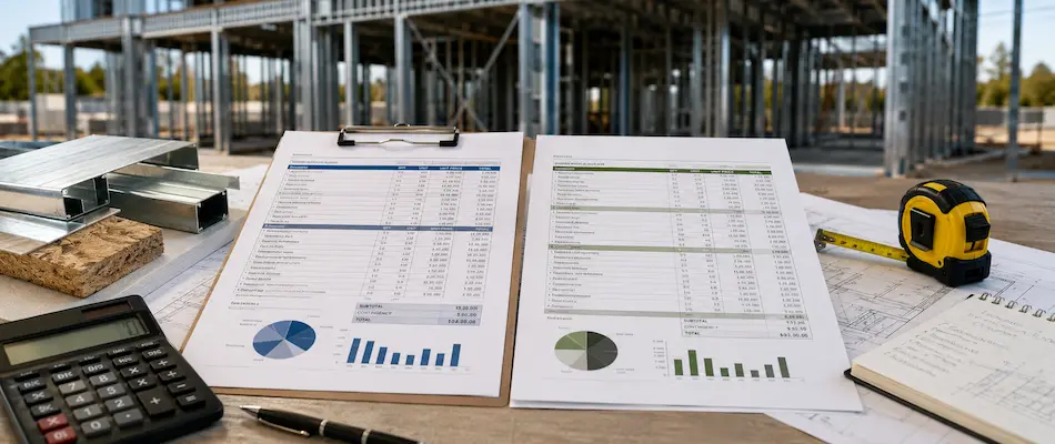 Comparación de presupuestos Steel Framing