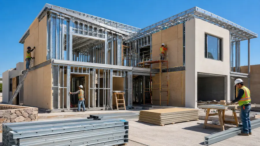 Obra en Steel Framing en México